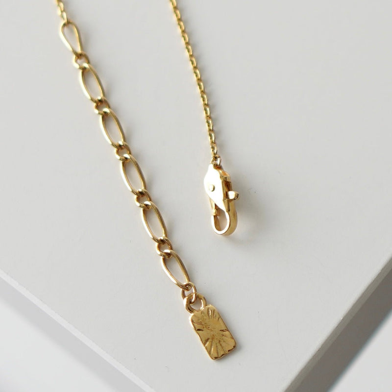 Cassandra Logo Motif GP Gold Necklace - NEWSED