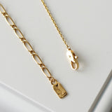 Cassandra Logo Motif GP Gold Necklace - NEWSED