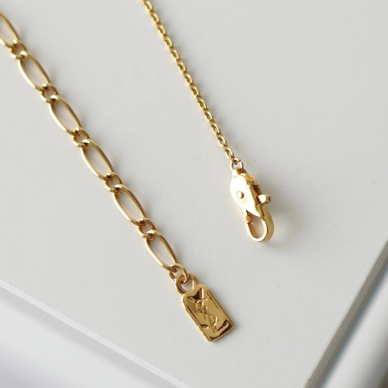 Cassandra Logo Motif GP Gold Necklace - NEWSED