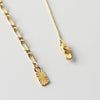 Cassandra Logo Rhinestone Gold Necklace