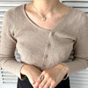 Cassandra Logo Rhinestone Gold Necklace