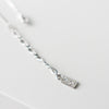 Cassandra Logo Rhinestone Silver Necklace