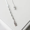 Cassandra Logo Rhinestone Silver Necklace