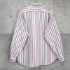 Christian Dior Sport Vintage Striped CD Logo Long Sleeve Shirt in White, Red, and Navy
