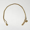 Christian Dior CD Logo 1P Stone Necklace GP Gold