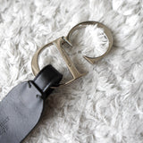 ディオール CDロゴバックル スタッズ レザー ベルト ブラック - NEWSED