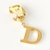 Christian Dior CD 标志金色水钻耳环