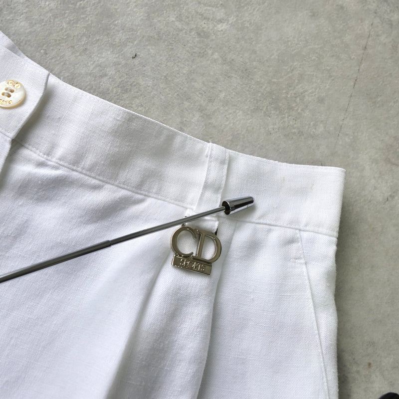 クリスチャン ディオール スポーツ CDロゴ キュロットパンツ ショートパンツ レディース ホワイト - NEWSED