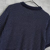 Christian Dior 复古 CD 标志短袖夏季毛衣（海军蓝）