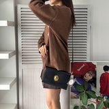 ディオール ヴィンテージ CDロゴ レザー ショルダーバッグ ブラック タグ付き未使用品 - NEWSED