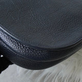 クリスチャン ディオール CDロゴ ゴールド金具 レザー ショルダーバッグ ネイビー - NEWSED