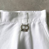 クリスチャン ディオール スポーツ CDロゴ キュロットパンツ ショートパンツ レディース ホワイト - NEWSED