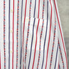 Christian Dior Sport Vintage Striped CD Logo Long Sleeve Shirt in White, Red, and Navy
