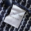 Christian Dior 复古 CD 标志短袖夏季毛衣（海军蓝）