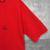 クリスチャン ディオール ヴィンテージ CDロゴ 半袖ポロシャツ レッド