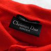 クリスチャン ディオール ヴィンテージ CDロゴ 半袖ポロシャツ レッド