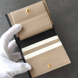 クリスチャン ディオール CDロゴ カナージュ レザー 二つ折り財布 ブラック - NEWSED