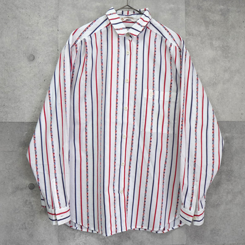 ディオール Christian Dior sports 総柄 長袖 ストライプ Christian Dior SPORTS 長袖シャツ ストライプ ホワイト