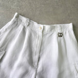 クリスチャン ディオール スポーツ CDロゴ キュロットパンツ ショートパンツ レディース ホワイト - NEWSED