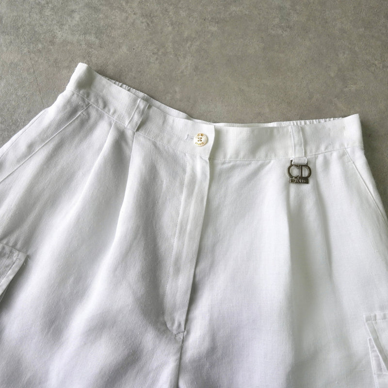クリスチャン ディオール スポーツ CDロゴ キュロットパンツ ショートパンツ レディース ホワイト - NEWSED