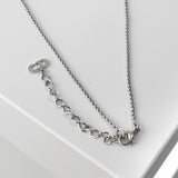 クリスチャン ディオール CDロゴ キューブ シルバー ネックレス - NEWSED