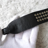 ディオール CDロゴバックル スタッズ レザー ベルト ブラック - NEWSED