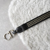 ディオール CDロゴバックル スタッズ レザー ベルト ブラック - NEWSED