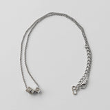 クリスチャン ディオール CDロゴ キューブ シルバー ネックレス - NEWSED