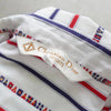 Christian Dior Sport Vintage Striped CD Logo Long Sleeve Shirt in White, Red, and Navy