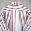 Christian Dior Sport Vintage Striped CD Logo Long Sleeve Shirt in White, Red, and Navy