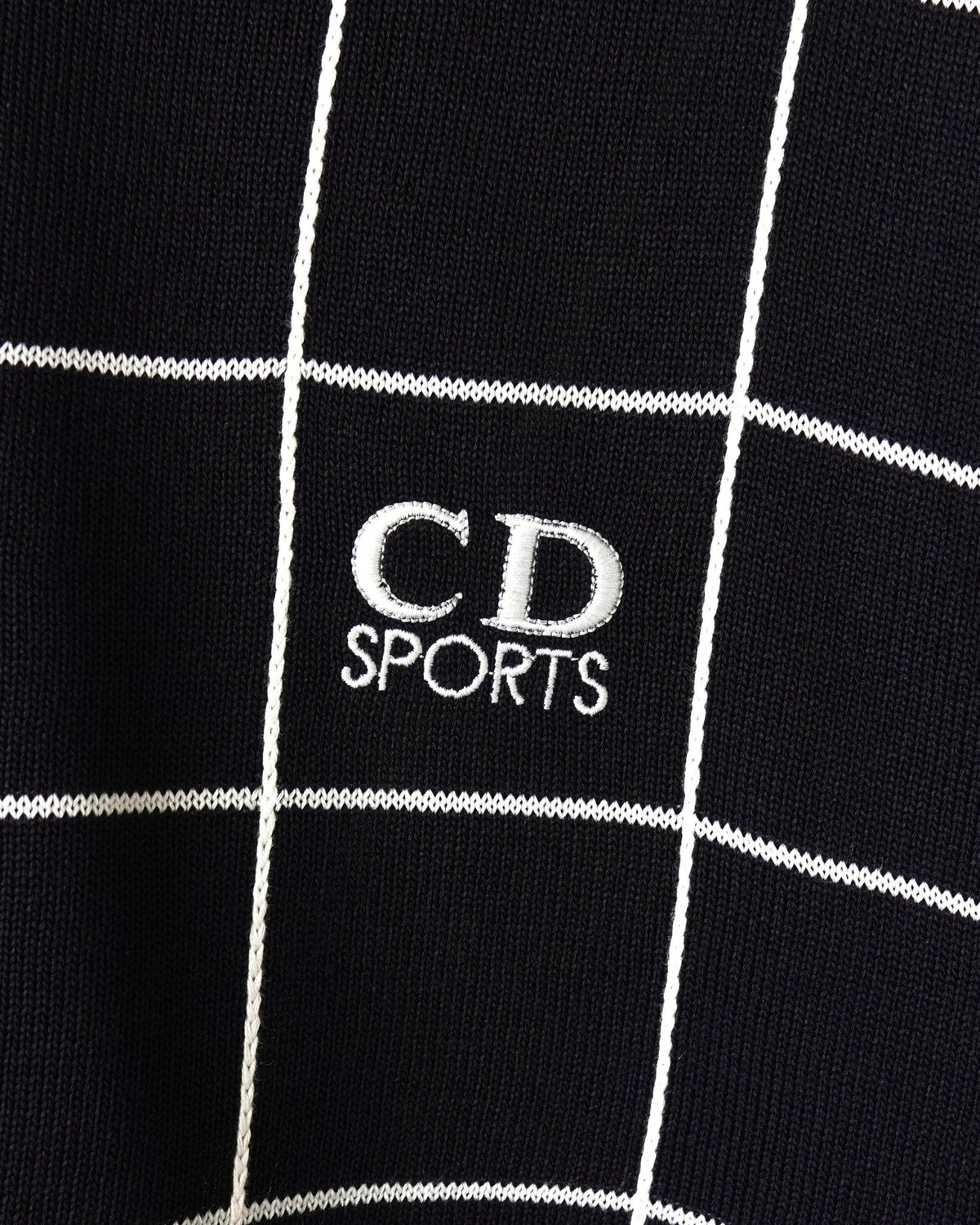 クリスチャン ディオール スポーツ ヴィンテージ CDロゴ 半袖ポロニット ネイビー レディース - NEWSED