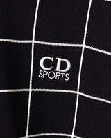 クリスチャン ディオール スポーツ ヴィンテージ CDロゴ 半袖ポロニット ネイビー レディース - NEWSED