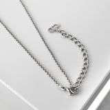 クリスチャン ディオール CDロゴ キューブ シルバー ネックレス - NEWSED