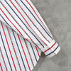 Christian Dior Sport Vintage Striped CD Logo Long Sleeve Shirt in White, Red, and Navy
