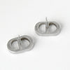 Dior CD logo rhinestone silver 925 earrings