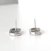 Dior CD logo rhinestone silver 925 earrings