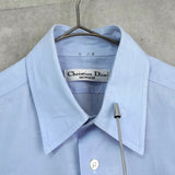 クリスチャン ディオール ヴィンテージ CDロゴ 総柄 長袖シャツ ブルー - NEWSED