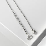 クリスチャン ディオール CDロゴ キューブ シルバー ネックレス - NEWSED