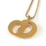 クリスチャン ディオール CDロゴ ネックレス GPゴールド - NEWSED