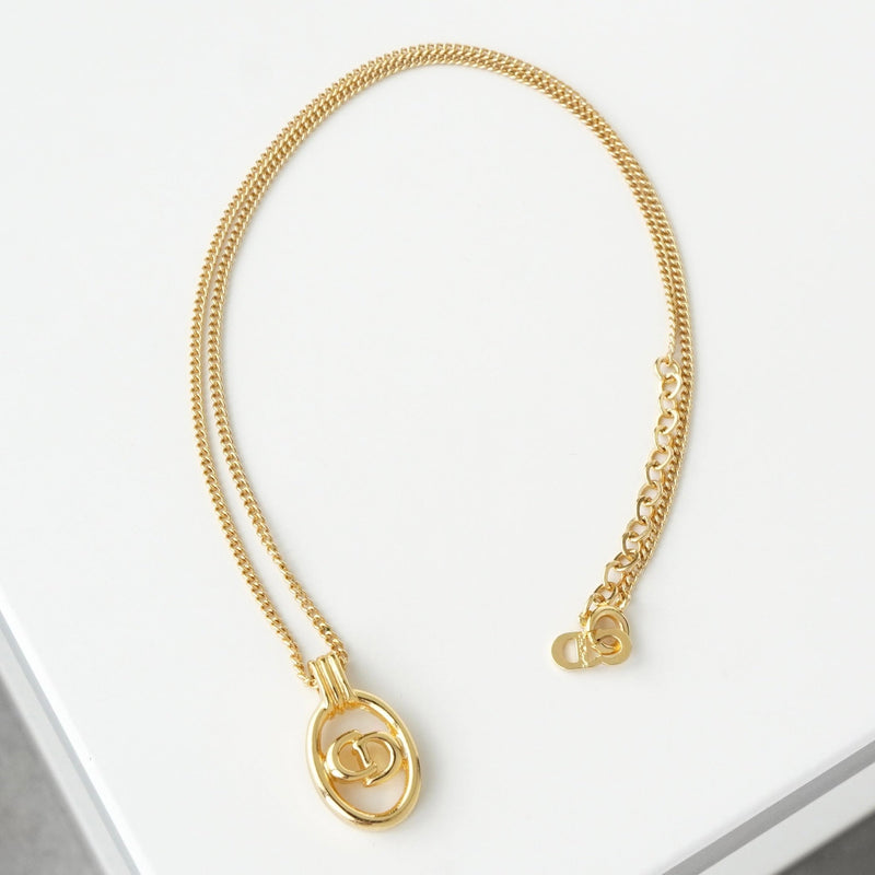 クリスチャン ディオール CDロゴ GP ゴールド ネックレス - NEWSED