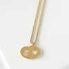 Christian Dior CD logo GP gold necklace, deadstock item with tags