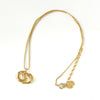 Christian Dior CD logo necklace in GP gold