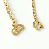 クリスチャン ディオール ヴィンテージ CDロゴ リーフ ネックレス GP - NEWSED