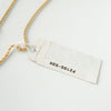 Christian Dior CD logo GP gold necklace, deadstock item with tags