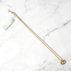 Christian Dior CD logo GP gold necklace, deadstock item with tags