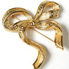 クリスチャン ディオール CDロゴ リボン ブローチ GPゴールド