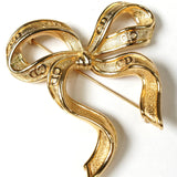 クリスチャン ディオール CDロゴ リボン ブローチ GPゴールド - NEWSED