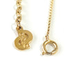 Christian Dior CD logo necklace in GP gold