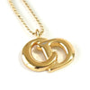 Christian Dior CD logo necklace in GP gold
