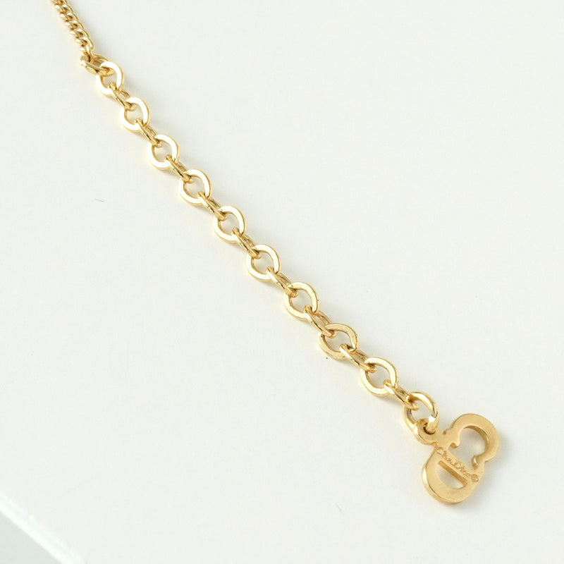 クリスチャン ディオール ヴィンテージ CDロゴ リーフ ネックレス GP - NEWSED